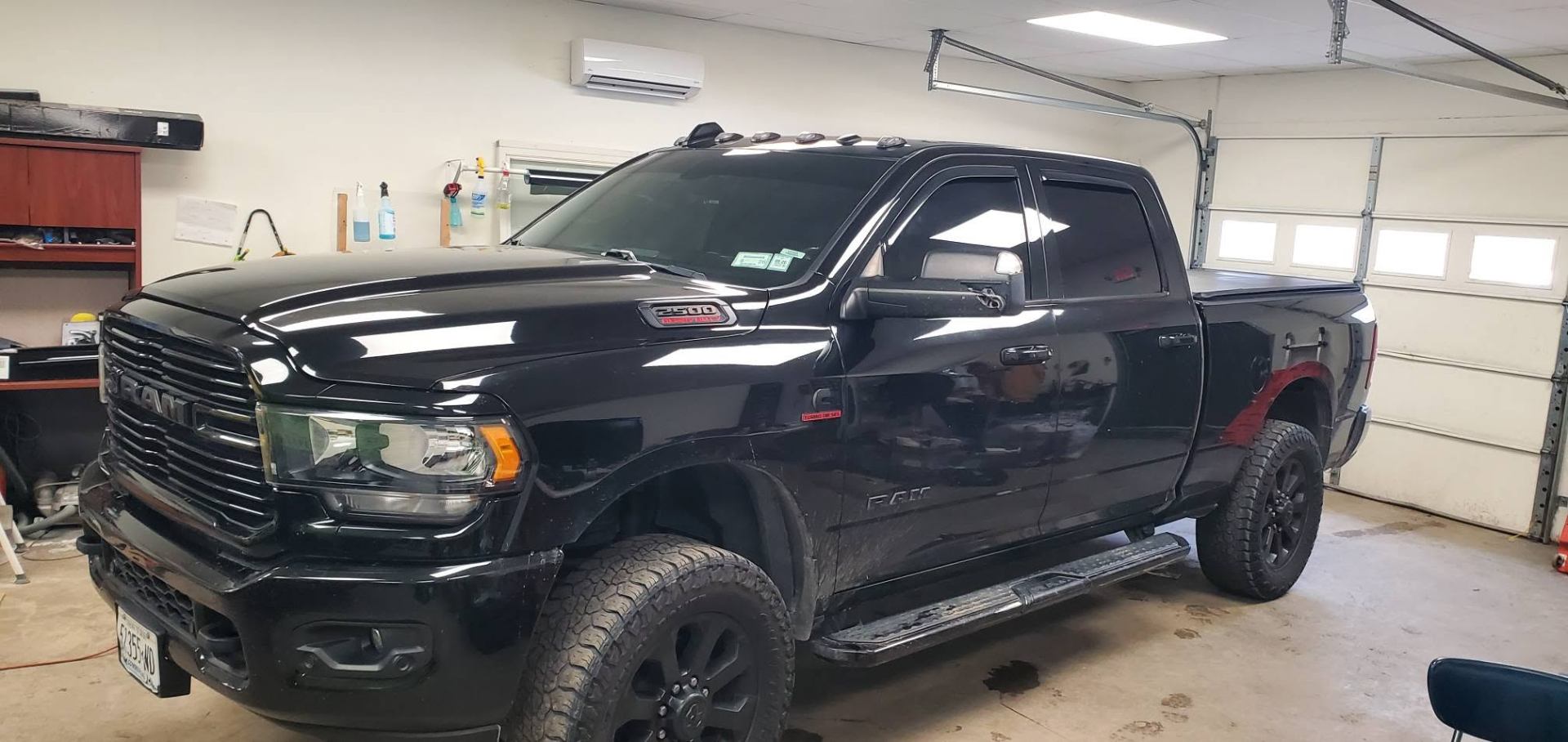 Black Ram 2500 with dark window tint
